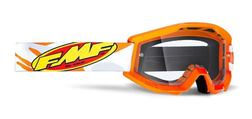 Goggles para niño FMF Powercore Assault Grey - Mica Transparente